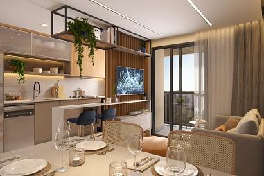 Apartamento com 2 quartos à venda, 52m², 2 banheiros, 1 garagem - Anita Garibaldi - Joinville