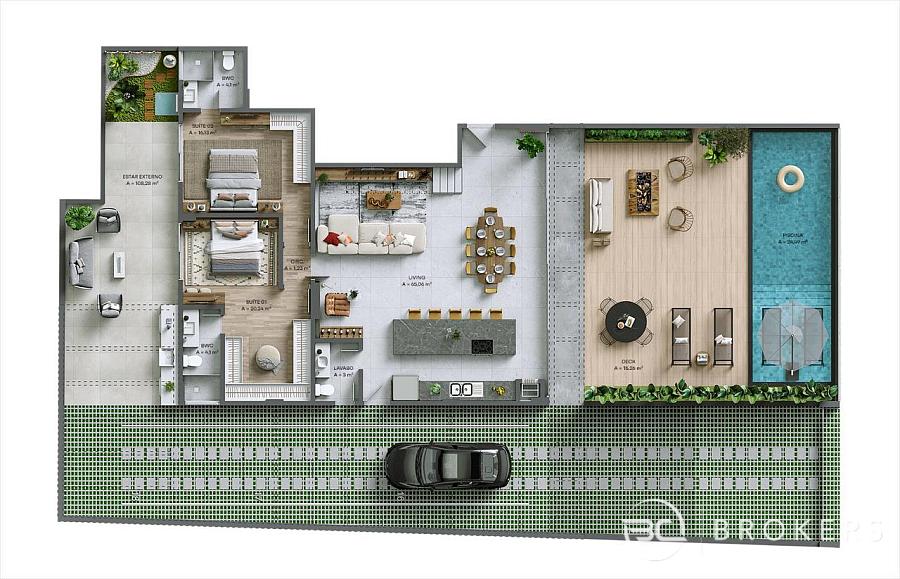 DUPLEX COM PISCINA - PRAIA BRAVA 15