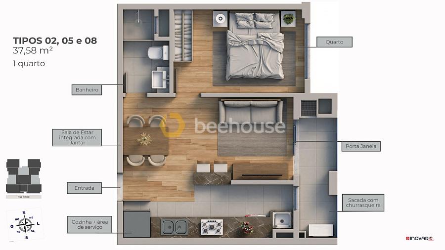 Apartamento com 1 quarto no bairro América — foto 9