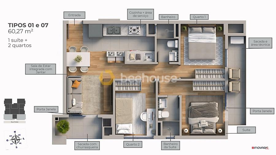 Apartamento com 1 quarto no bairro América — foto 8