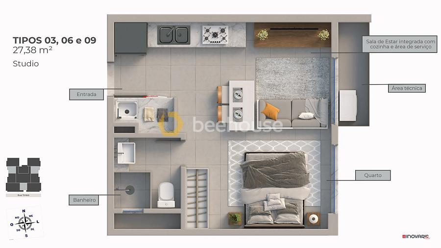 Apartamento com 1 quarto no bairro América — foto 7