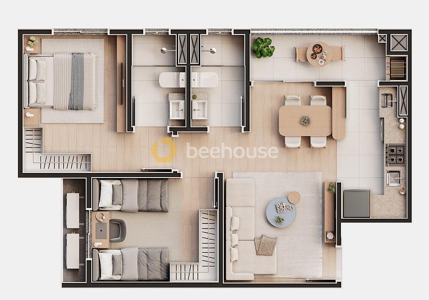Apartamento com 1 suíte e 1 quarto em Itapoá — foto 32