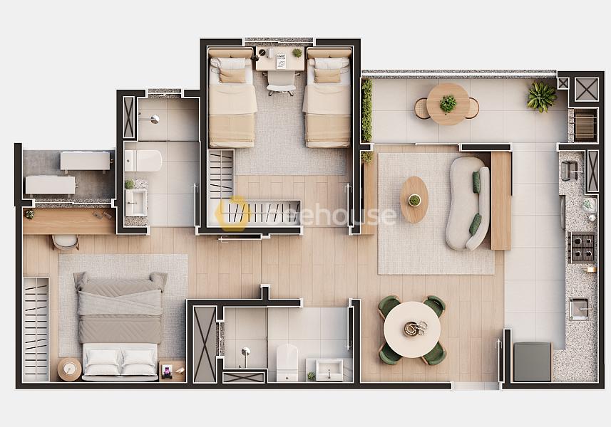 Apartamento com 1 suíte e 1 quarto em Itapoá — foto 34