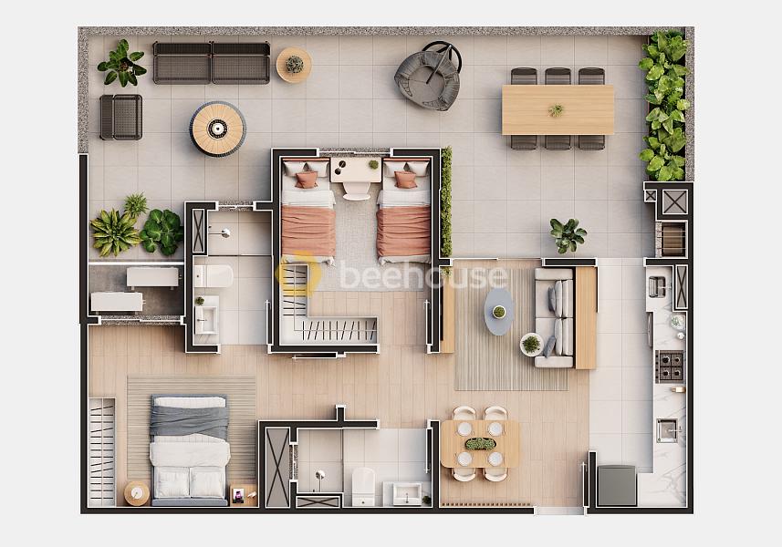 Apartamento com 1 suíte e 1 quarto em Itapoá — foto 35