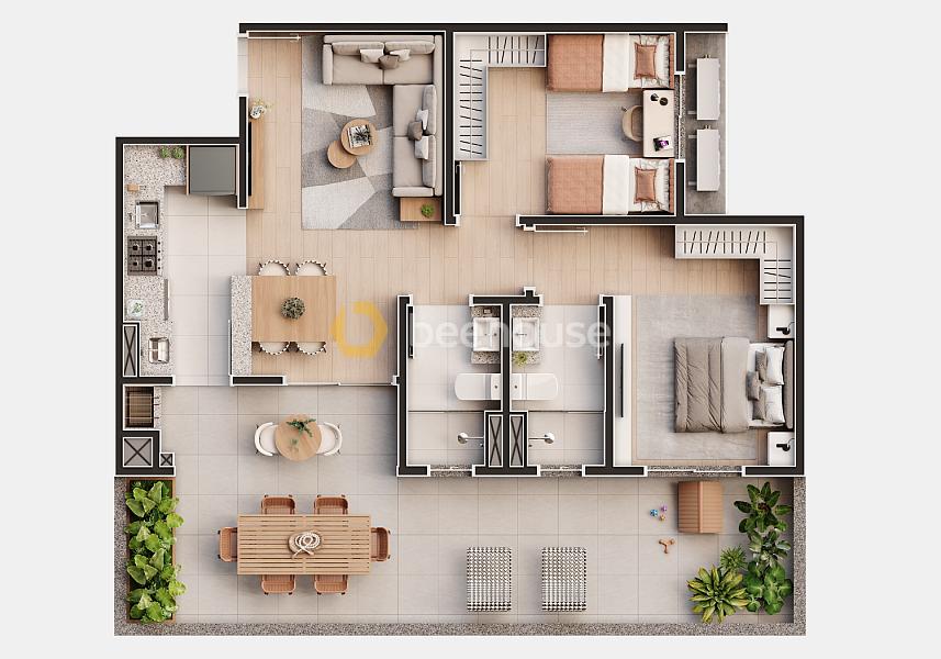 Apartamento com 1 suíte e 1 quarto em Itapoá — foto 31
