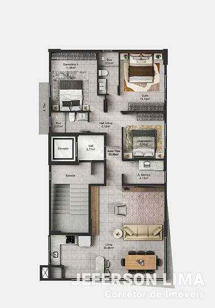 Apartamento com 3 dormitórios à venda, 95 m² por R$ 891.000 - Itajuba - Barra Velha/SC — foto 10