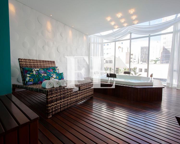 APARTAMENTO A VENDA NO EDIFICO PORTINAX SEM MOVEIS ANDAR ALTO COM VISTA MAR EM REGIÃO CENTRAL — foto 4