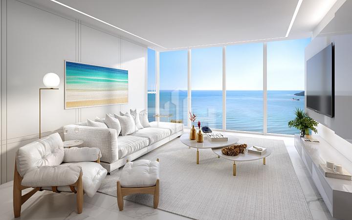 Apartamento alto padrão FG em construção, na Barra Norte (na planta), com 4 suítes, 147 m² e 3 vagas, na Av. Brasil, na Barra Norte de Bal. Camboriú. — foto 4