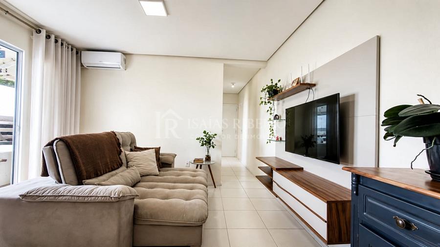 Apartamento mobiliado com 2 quartos e 2 sacadas em Areias, S�o Jos� - SC 2