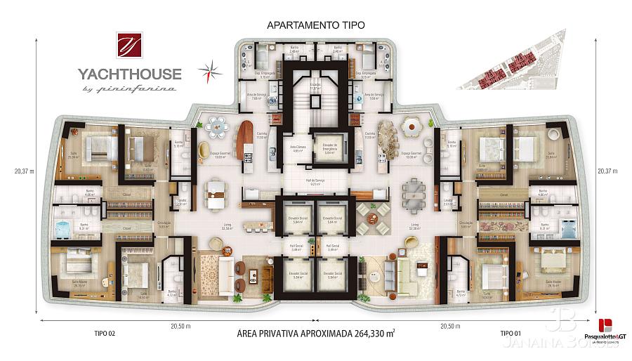 Apartamento de 4 dormitórios sendo 4 suítes em Balneário Camboriú, SC — foto 83