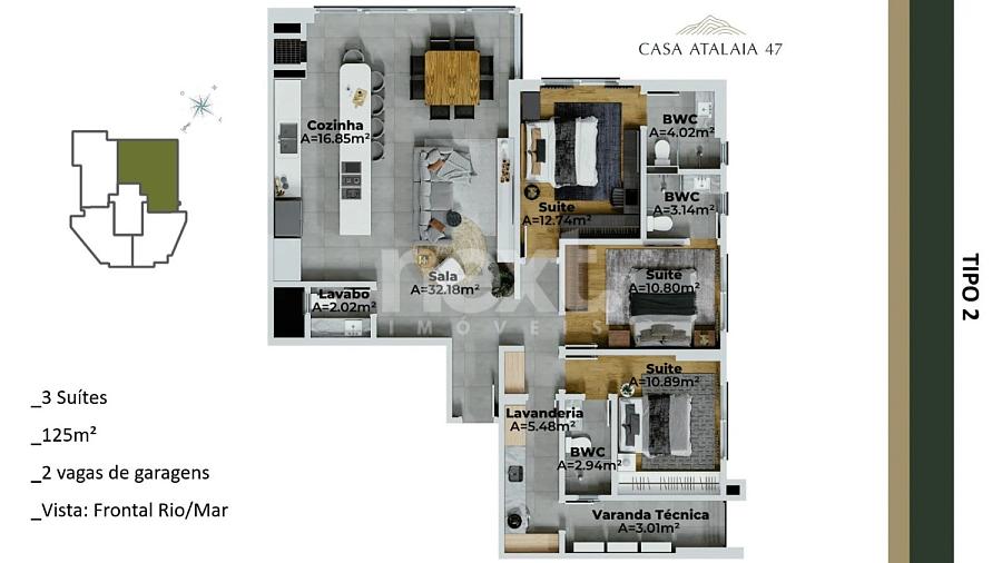 COBERTURA A VENDA - EDIFÍCIO CASA ATALAIA 47 - BAIRRO FAZENDA EM ITAJAÍ — foto 20