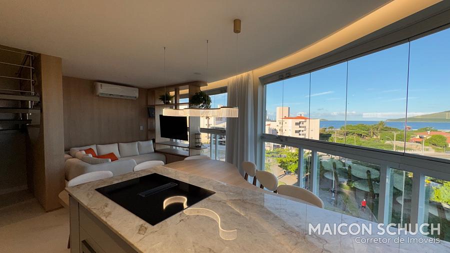 APARTAMENTO DUPLEX VISTA MAR 3 SUÍTES COM VISTA MAR, 120M DA PRAIA, MOBILIADO E DECORADO, PRAIA DAS GAIVOTAS, INGLESES – FLORIANÓPOLIS/SC — foto 2