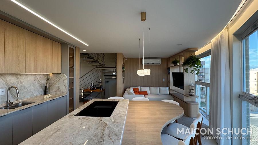 APARTAMENTO DUPLEX VISTA MAR 3 SUÍTES COM VISTA MAR, 120M DA PRAIA, MOBILIADO E DECORADO, PRAIA DAS GAIVOTAS, INGLESES – FLORIANÓPOLIS/SC — foto 5