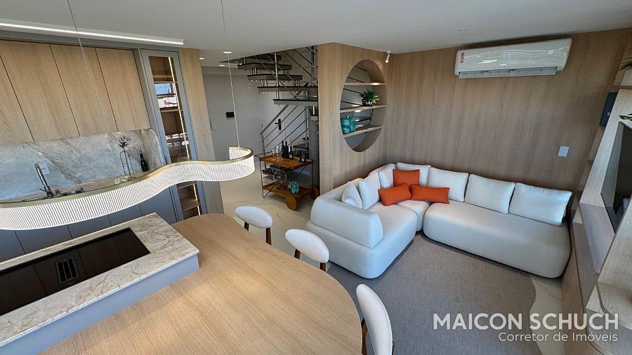 APARTAMENTO DUPLEX VISTA MAR 3 SUÍTES COM VISTA MAR, 120M DA PRAIA, MOBILIADO E DECORADO, PRAIA DAS GAIVOTAS, INGLESES – FLORIANÓPOLIS/SC — foto 7