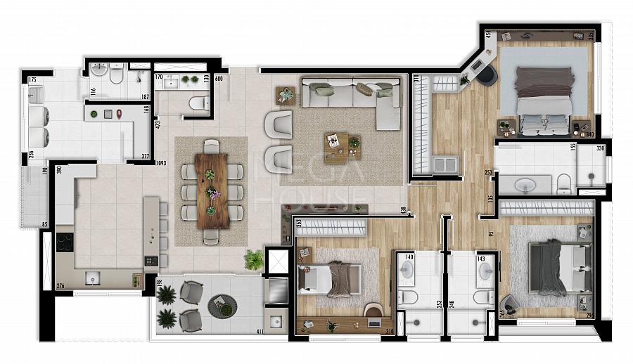 Apartamento com 3 suítes padrão Hugo Peretti — foto 17