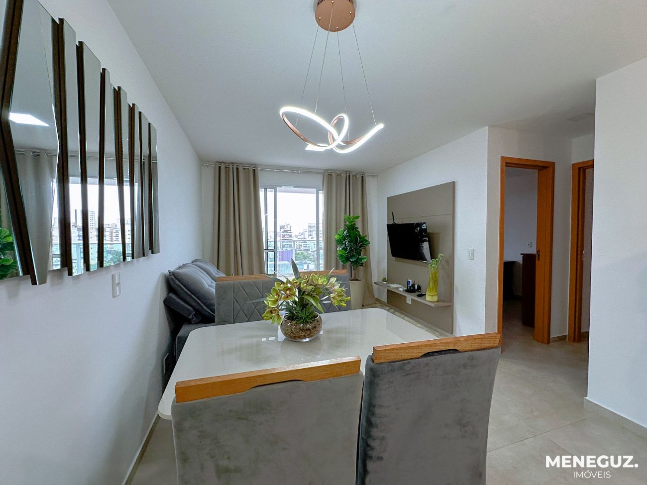 Apartamento 2 quartos a venda totalmente mobiliado e decorado na Praia do Morro — foto 3