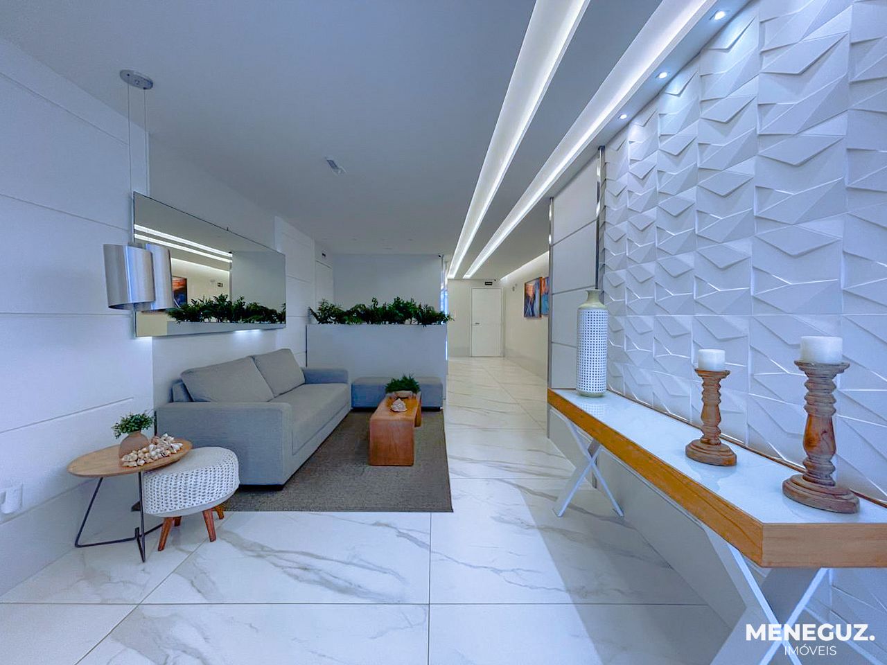Apartamento 3 quartos a venda na Praia do Morro em Guarapari, com lazer completo, finamente mobiliado. — foto 2