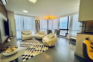 Apartamento mobiliado com vista mar