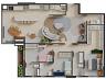 Gaud� | Setor Bueno | 74,11 m� | 2 su�tes | A 200 m do Parque Vaca Brava 16