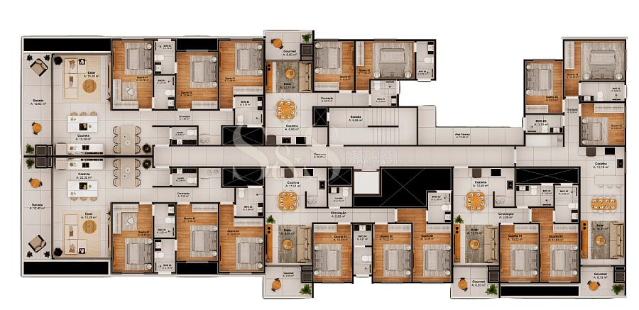 APTO 2 DORM. FRENTE MAR NA PRAIA GRANDE — foto 22