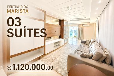Apartamento com 3 quartos à venda, 141m², 4 banheiros, 3 garagens - Centro - Chapecó