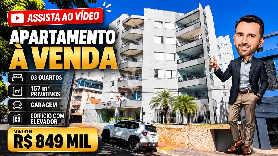 🏡 Apartamento � venda no Centro de Chapec� | 03 quartos | 167 m� | R$ 849 mil 1